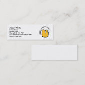 Bierglas Mini Visitekaartje (Voorkant / Achterkant)