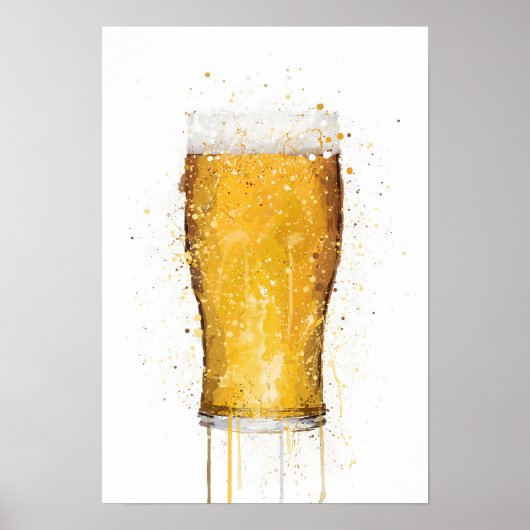 Bierglas Poster (Voorkant)