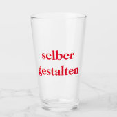 Bierglas selber gestalten  glas (Voorkant)