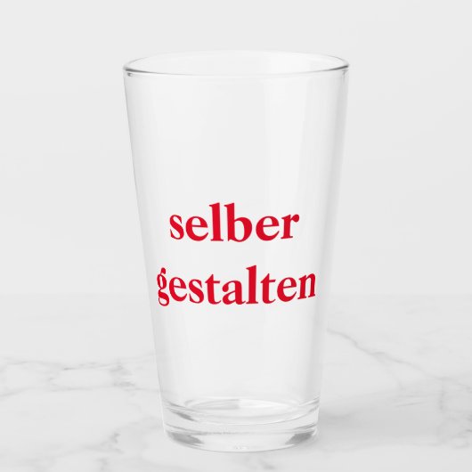Bierglas selber gestalten  glas (Voorkant)