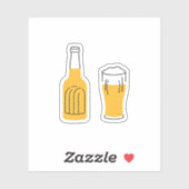 Bierglas Sticker (Vel)