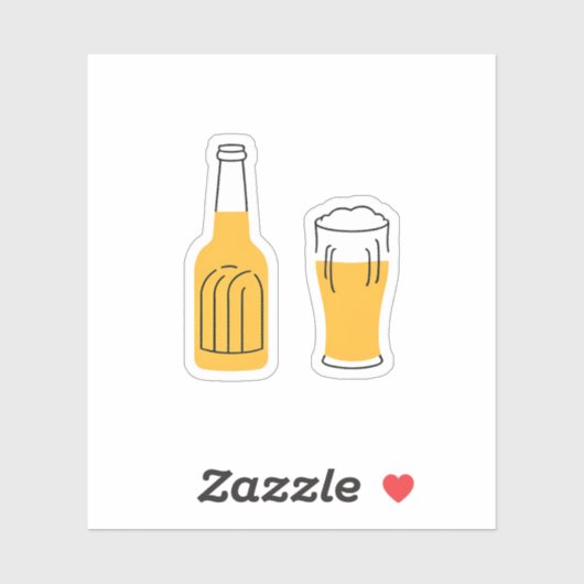 Bierglas Sticker (Vel)