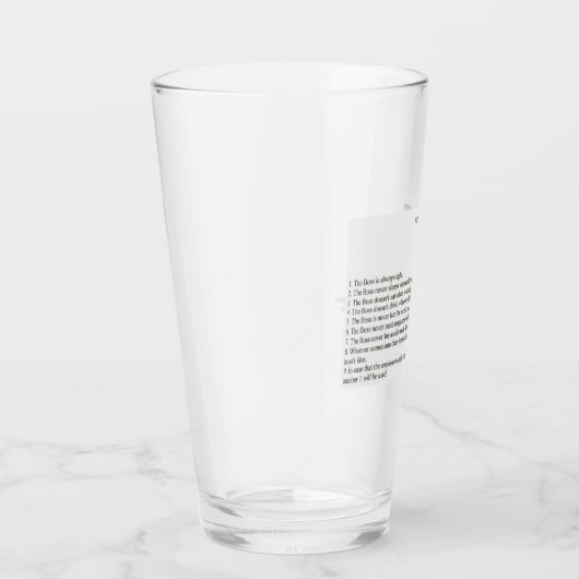 Bierglas van Boss Glas (Rechts)