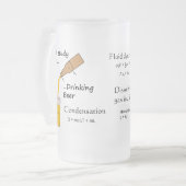 Bierglas voor natuurkunde matglas bierpul (Voorkant links)