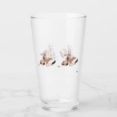 Bierglas: Wilde kant Glas (Achterkant)