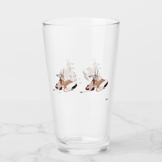 Bierglas: Wilde kant Glas (Achterkant)