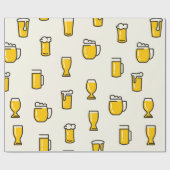 bierglaspatroon cadeaupapier (Vlak)