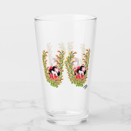 Bierglazen: kijk naar binnen glas (Achterkant)