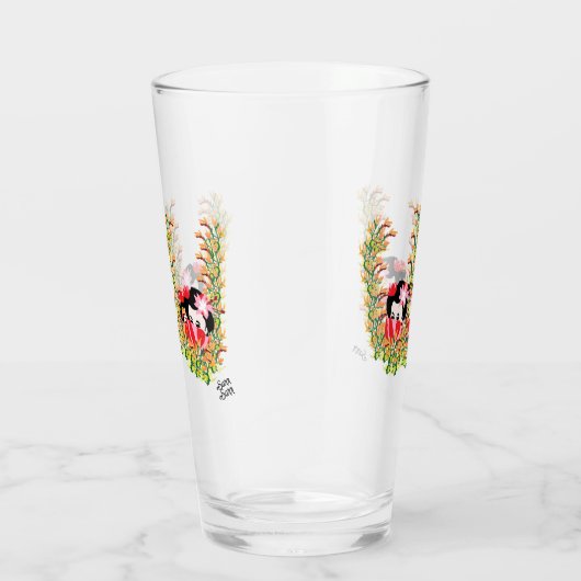 Bierglazen: kijk naar binnen glas (Rechts)