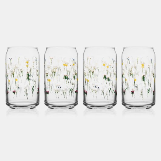 Bierglazen, Mokken & Steins bloemenmotief ontwerp Blikvorm Glas (Rechts)