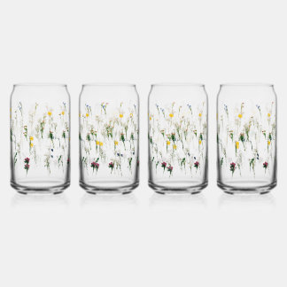 Bierglazen, Mokken & Steins bloemenmotief ontwerp Blikvorm Glas