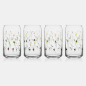 Bierglazen, Mokken & Steins bloemenmotief ontwerp Blikvorm Glas (Links)