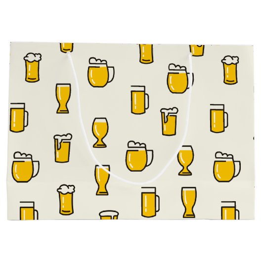 Bierglazen patroon groot cadeauzakje (Achterkant)