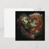 Bierigheid van het hart feestdagenkaart (Voorkant / Achterkant)