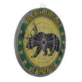 Bierjagers van Amerika (leuk beer met logo van gew Dartbord (Voorkant Links)
