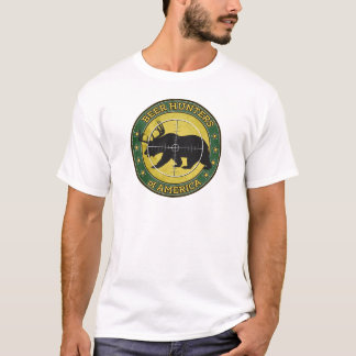 Bierjagers van Amerika (leuk beer met logo van gew T-shirt