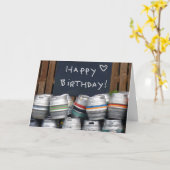 Bierkegels Verjaardagskaart Kaart (Gele Bloem)