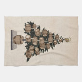 Bierketel kerstboom theedoek (Horizontaal)