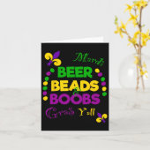 Bierkraal Borst Grappig Carnaval Party Mannen Gift Kaart (Gele Bloem)