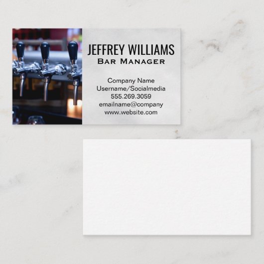 Bierkraan Visitekaartje (Voorkant / Achterkant)