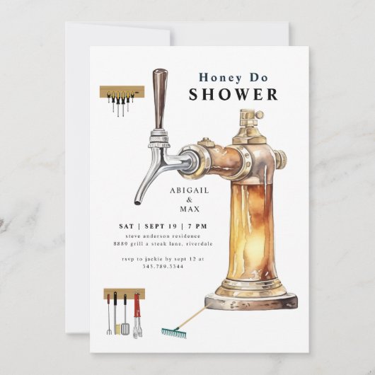 Bierkrap honing doet paren weduwschap kaart (Voorkant)