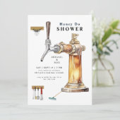 Bierkrap honing doet paren weduwschap kaart (Staand voorkant)