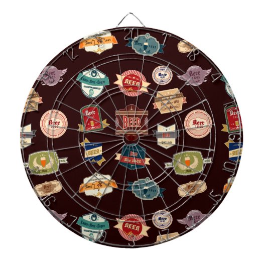 bierlabel collage dartbord (Voorkant)