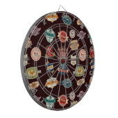 bierlabel collage dartbord (Voorkant Links)