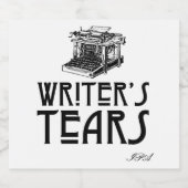  bierlabel schrijver bier etiket (Enkel label)