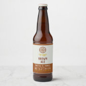 Bierlabel voor Brown Ale fles Bier Etiket (Voorkant)