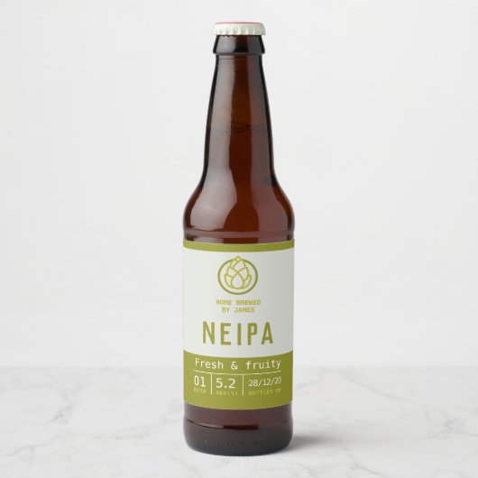 Bierlabel voor NEIPA ambachtelijke verkoop of home Bier Etiket (Voorkant)
