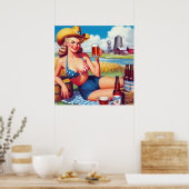 Bierland Pin-up Poster (Keuken)