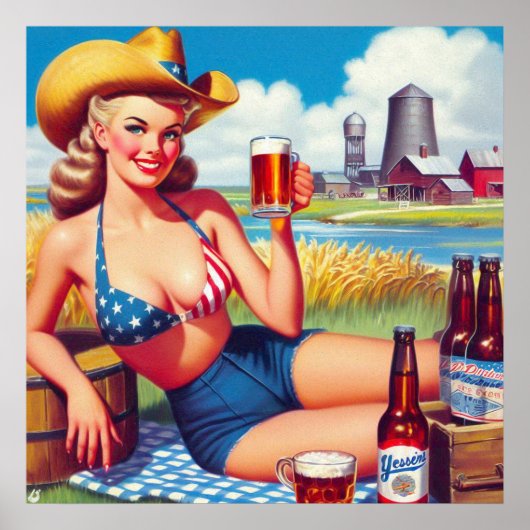 Bierland Pin-up Poster (Voorkant)