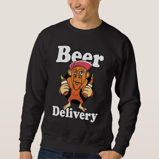 Bierlevering Drinken Aap Festival Trui (Voorkant)
