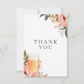 Bierliefde is Vrijgezellenfeest brouwen Bedankkaart (Voorkant)