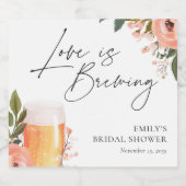 Bierliefde is Vrijgezellenfeest brouwen Bier Etiket (Enkel label)