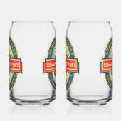 Bierliefhebber afgedrukt 16oz blikbril blikvorm glas (Rechts)