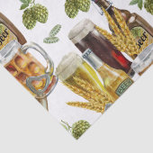Bierliefhebber Aquarelpatroon Tissuepapier (Detail)