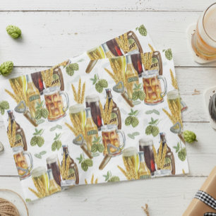 Bierliefhebber Aquarelpatroon Tissuepapier