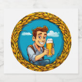 Bierliefhebber Bier Etiket (Enkel label)