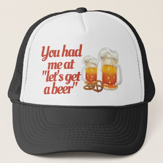 Bierliefhebber "je had me bij bier" Drinker Trucker Pet (Voorkant)