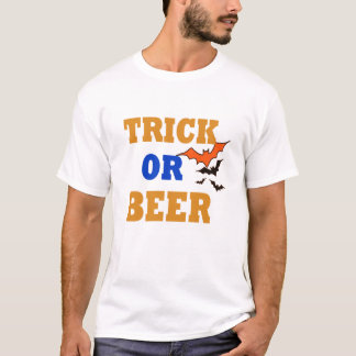 Bierliefhebber trick or treat Grappig Halloween sh T-shirt