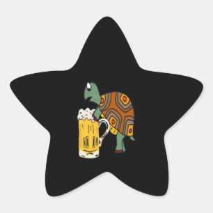 bierliefhebber Turtle Beer Schattige Ster Sticker