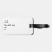 Bierliefhebbers bewerkbaar bagagelabel (Achterkant horizontaal)