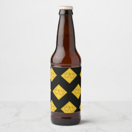 Bierliefhebbers bord bier etiket