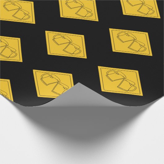 Bierliefhebbers bord cadeaupapier (Hoek)