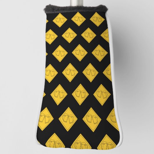 Bierliefhebbers bord golfheadcover (Draai 90)