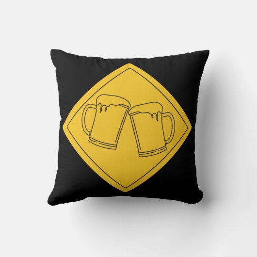 Bierliefhebbers bord kussen (Achterkant)