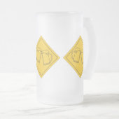 Bierliefhebbers bord matglas bierpul (Voorkant rechts)