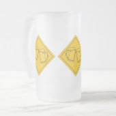 Bierliefhebbers bord matglas bierpul (Voorkant links)